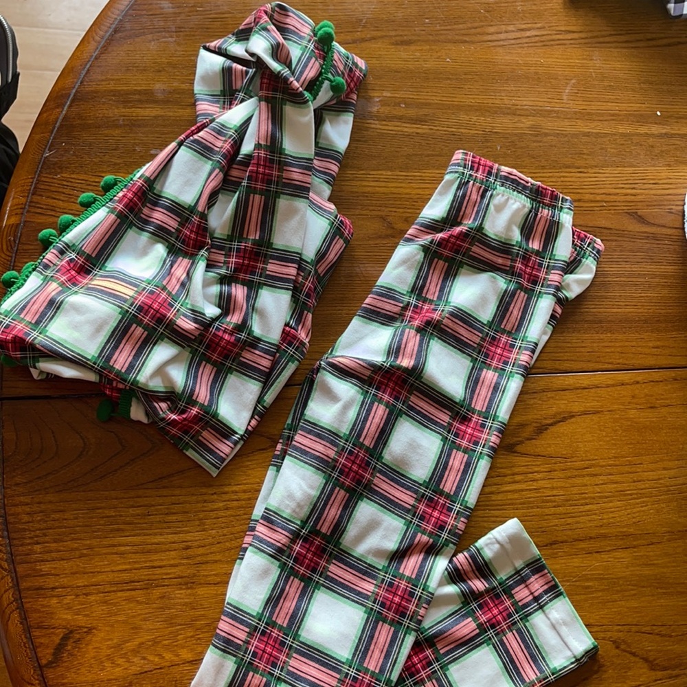 Girls Christmas Leggings with Matching scarf